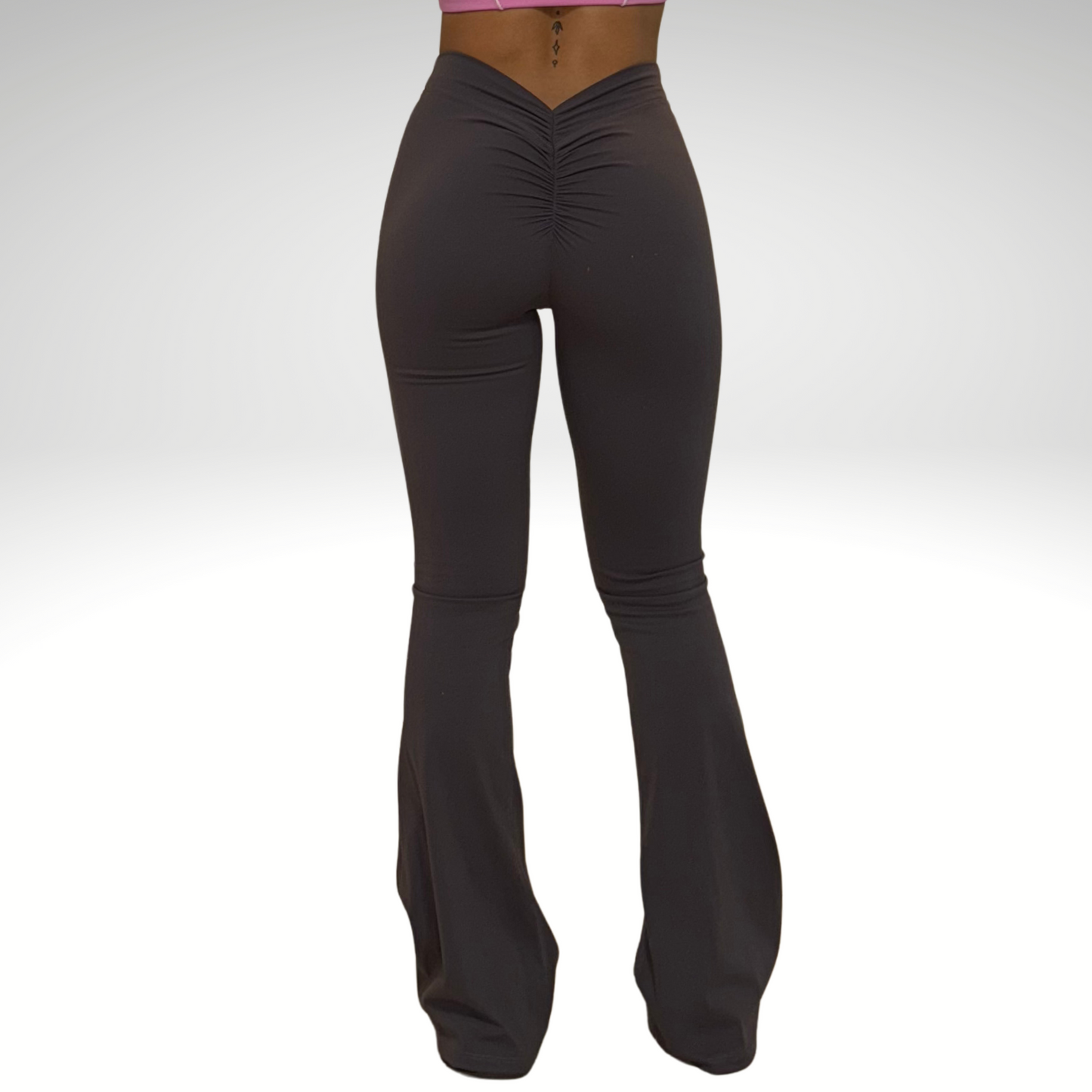 V Shape Scrunch Flare Grey