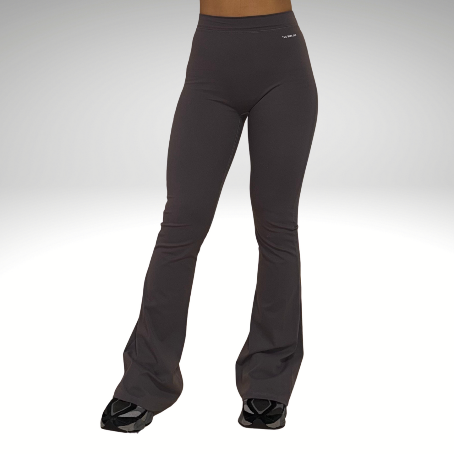 V Shape Scrunch Flare Grey