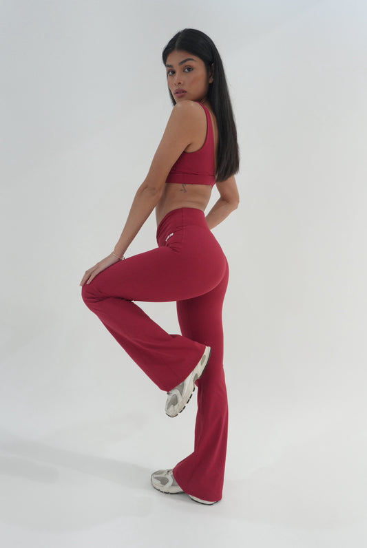 Luxe Flow Collection Pant - Red