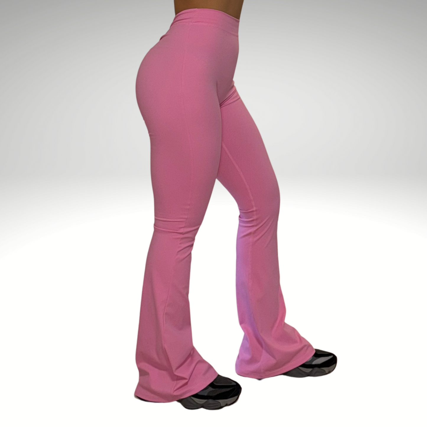 V Shape Scrunch Flare Pink