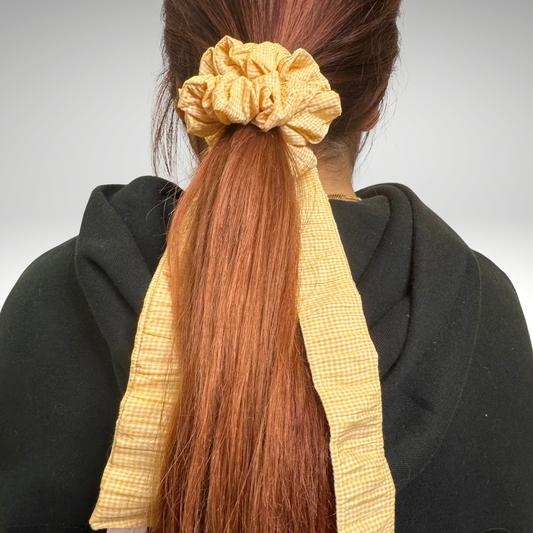 M Scrunchie - Yellow Bow