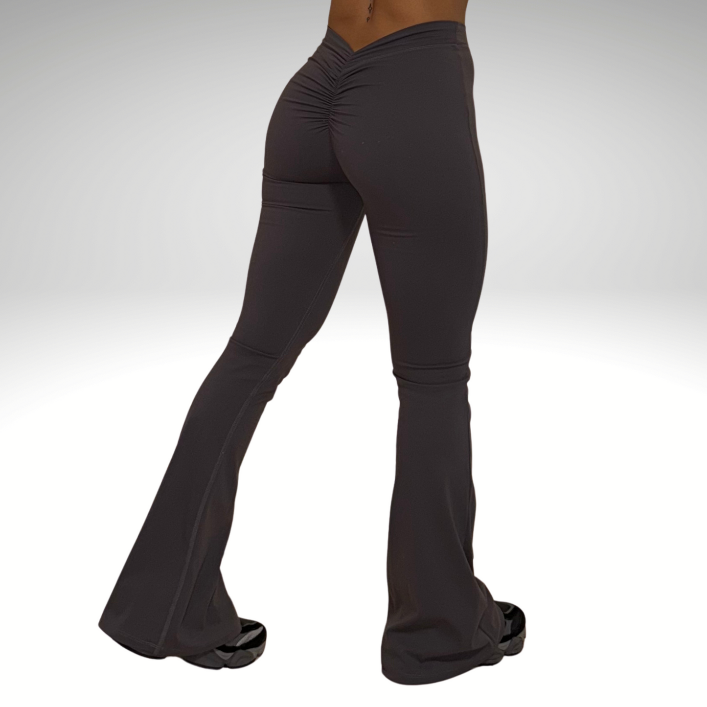 V Shape Scrunch Flare Grey