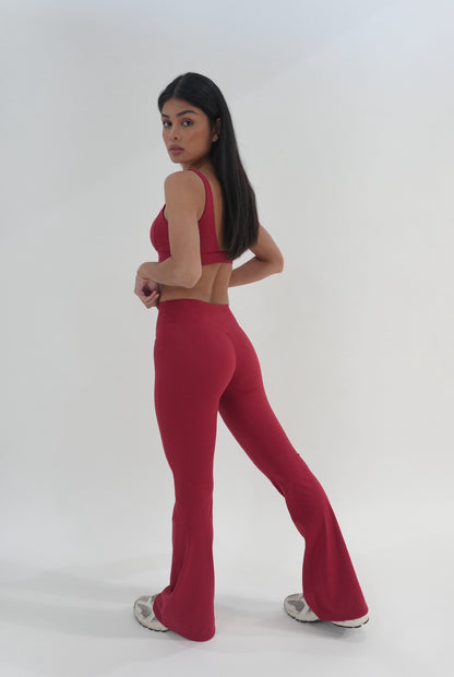 Luxe Flow Collection Pant - Red