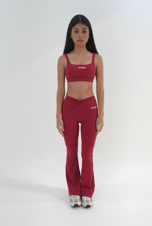 Luxe Flow Collection Pant - Red