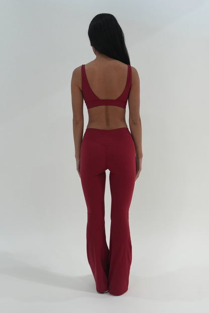 Luxe Flow Collection Pant - Red
