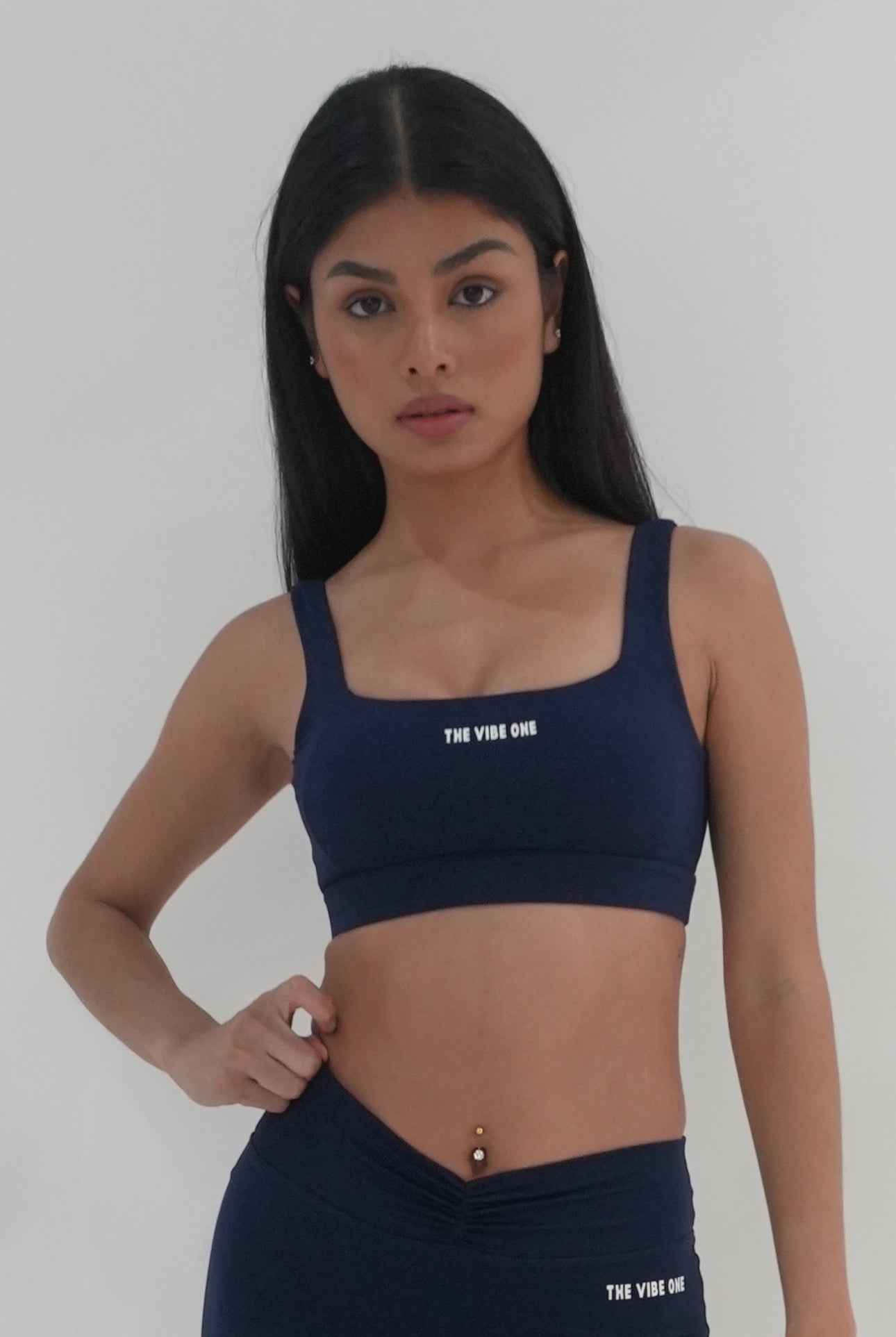 Luxe Flow Collection Top - Navy