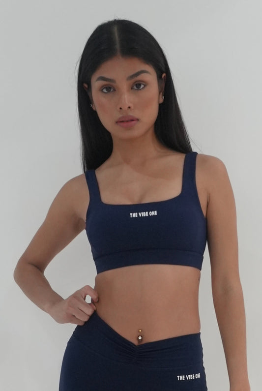 Luxe Flow Collection Top - Navy