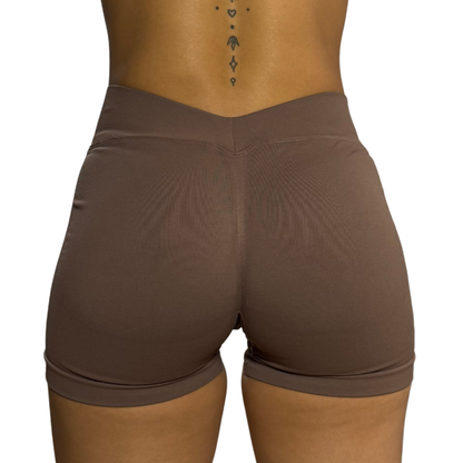 Lift Scrunch V Back Short - Brown